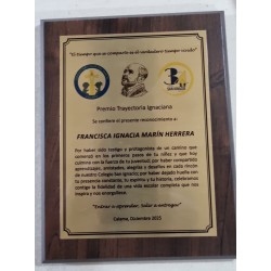 galvano con placa sublimada