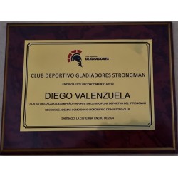Galvano con placa sublimada